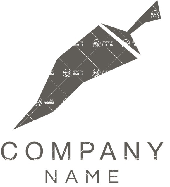 Business Logo Templates - vector graphics in a pack from GraphicMama - Hot Food Company Logo Design with Chilli Pepper